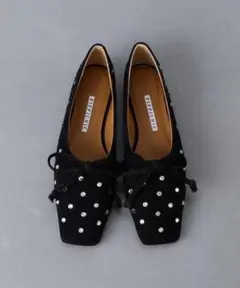 美品 ピッピシック スクエアトゥ パイソン フラットパンプス リボン36 1/2 m57195494819_1.jpg?1739499772
