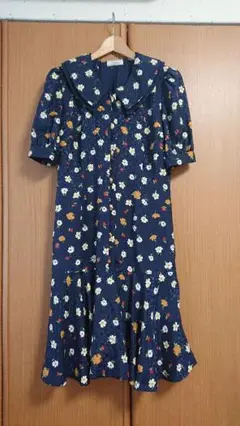 ☆ Leilian ☆ レリアン 花柄 半袖 ワンピース