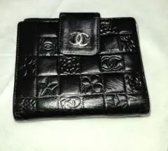 シャネルCHANEL Wホック財布 二つ折りミニ財布