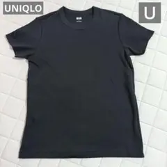 ユニクロU　クルーネックTシャツ　ブラック　Ｌ