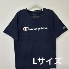 Champion ネイビー Tシャツ US古着 Lサイズ
