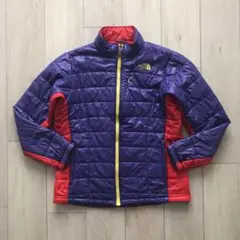 ノースフェイスレディースレットパープル赤紫EXCELLOFT中綿ダウンジャケット