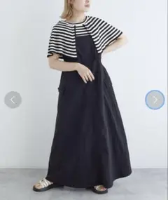w closet ナイロン サロペットワンピース