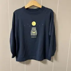 中古　mont-bell ネイビー 長袖カットソー 120