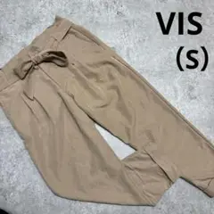 VIS ウエストリボン　テーパードパンツ　Sサイズ