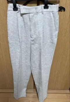 le coeur blanc リネンライクテーパードパンツ　36