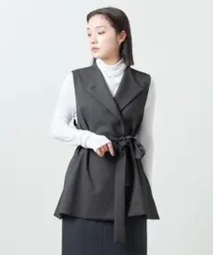 マルゥユナイテッドアローズ　無限ジレ　ダークグレー m16128113725_1.jpg?1739932509
