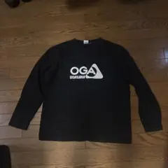 OGABANA ロゴ 長袖カットソー ブラック