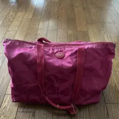 コーチ　ピンク　ボストンバッグ