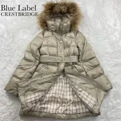 極美品✨Blue Label CRESTBRIDGE ダウンコート ファー 38
