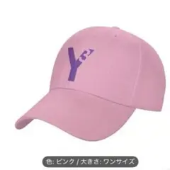 Y-3 ロゴ キャップ ピンク