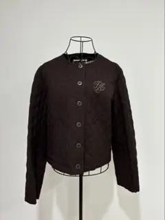 ピンクハウス　ウーリッシュツイルジャケット　リボン付き
