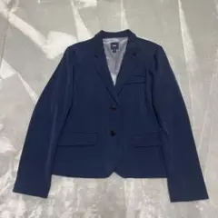【美品】GAP テーラードジャケット ネイビー 短丈 カジュアル モード