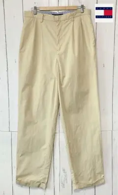 TOMMY HILFIGER ベージュ ツータック　 チノパン 34 IDEAL