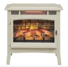 未使用 暖炉型ファンヒーター DFI-5010 3D 赤外線 クリーム