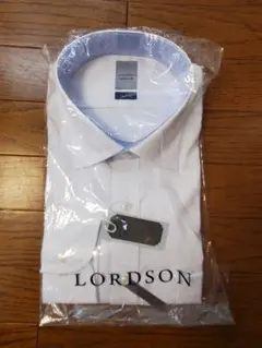 新品未使用LORDSON ホワイトドレスシャツ定価7,900円43ー82