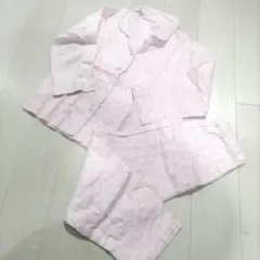 110cm トップバリュ 水玉模様 ピンク パジャマ 綿100%