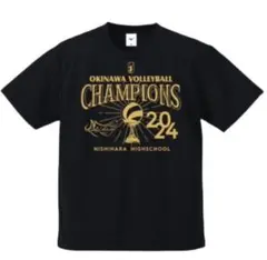 【XL】西原高校 バレー チャンピオン Tシャツ かっこいい 新品 半袖 運動