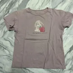 エニィファム　ウサギとイチゴのデザインTシャツ　size150