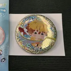 鬼滅 我妻善逸 ゆらふわ 缶バッジ 夏ver.