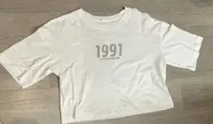 【Sサイズ】GU クロップドTシャツ ホワイト