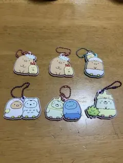 すみっコぐらし　ラバーキーホルダー 6個セット