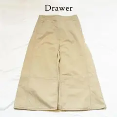 ドゥロワー Drawer コットンツイル切り替えスカート