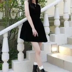 Velvet mini dress ベルベットミニドレス M judin