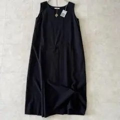 新品✨vie evam evaノースリーブタックワンピース 黒 フリー