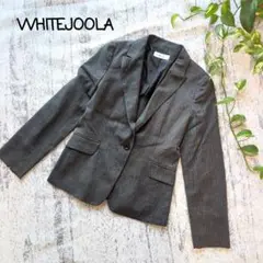 【美品】ホワイトジョーラ グレー 11R ストライプ ジャケット