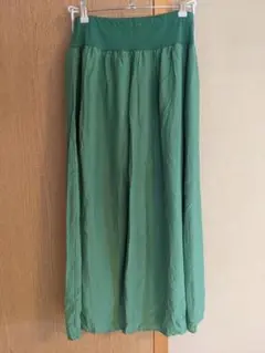 Wacoal ワコールマタニティ スカート グリーン マキシ丈