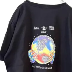 econscious VOTE EARTH Tシャツ L ブラック 黒 古着