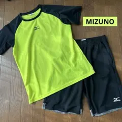 Mizuno 蛍光イエロー Tシャツ・ショートパンツセット