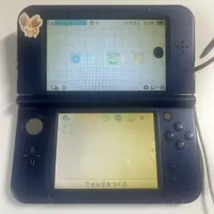 New 3DS LL ネイビー ステッカー付き