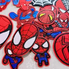 お買い得11枚組 スパイダーマン アイロンワッペン ワッペン アップリケ