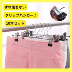 【新品】強力 ズボンハンガー スカートハンガー クリップハンガー 10個セット