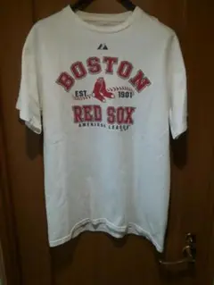 Majestic×BOSTON RED SOX　ビッグロゴプリント　Tシャツ