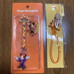 東京ディズニーランド　ミッキー&ミニー　プーさん&ダッフィー　ストラップ