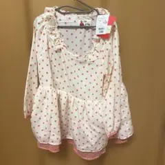 新品未使用　Clice de Paris ドット柄フリルトップス　定価4200円