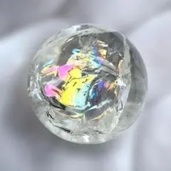 虹入り水晶 アイリスクォーツ スフィア 天然石 癒し 浄化 丸玉 原石 虹2.