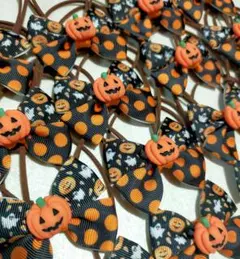 ハロウィンドットトリミングチョーカー小型犬用16本セット