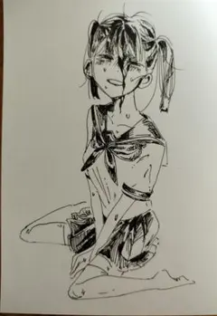 手描きイラスト　アナログイラスト　オリジナル