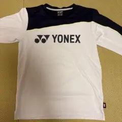 YONEX 長袖ウェア ホワイト/ネイビー