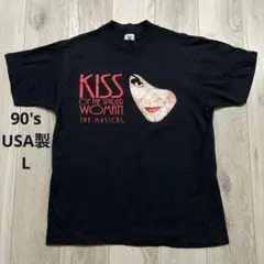 90s USA製 DELTA 蜘蛛女のキス ミュージカル Tシャツ L ブラック