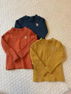 美品⭐︎ ポールスミス　モックネックリブカットソー3枚セット サイズ80