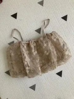 花柄チュール★キャミソール★重ね着★美品