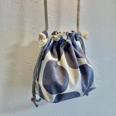 SALE ハンドメイド　あんぱん　巾着ショルダーバッグ ミルク