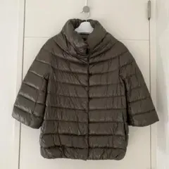 ヘルノHERNO 七部袖ダウンジャケット 40 クリーニング済み タグ亀裂あり