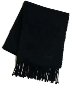 エルメス マフラー ブラック カシミヤ 100% 中古美品!(55122)