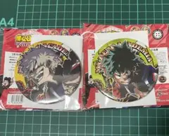 ヒロアカ　原作　缶バッジ　緑谷出久　爆豪勝己　2点セット
